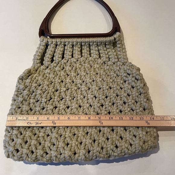 Vintage Macrame Boho Style Tote Bag - Picture 6 of 8